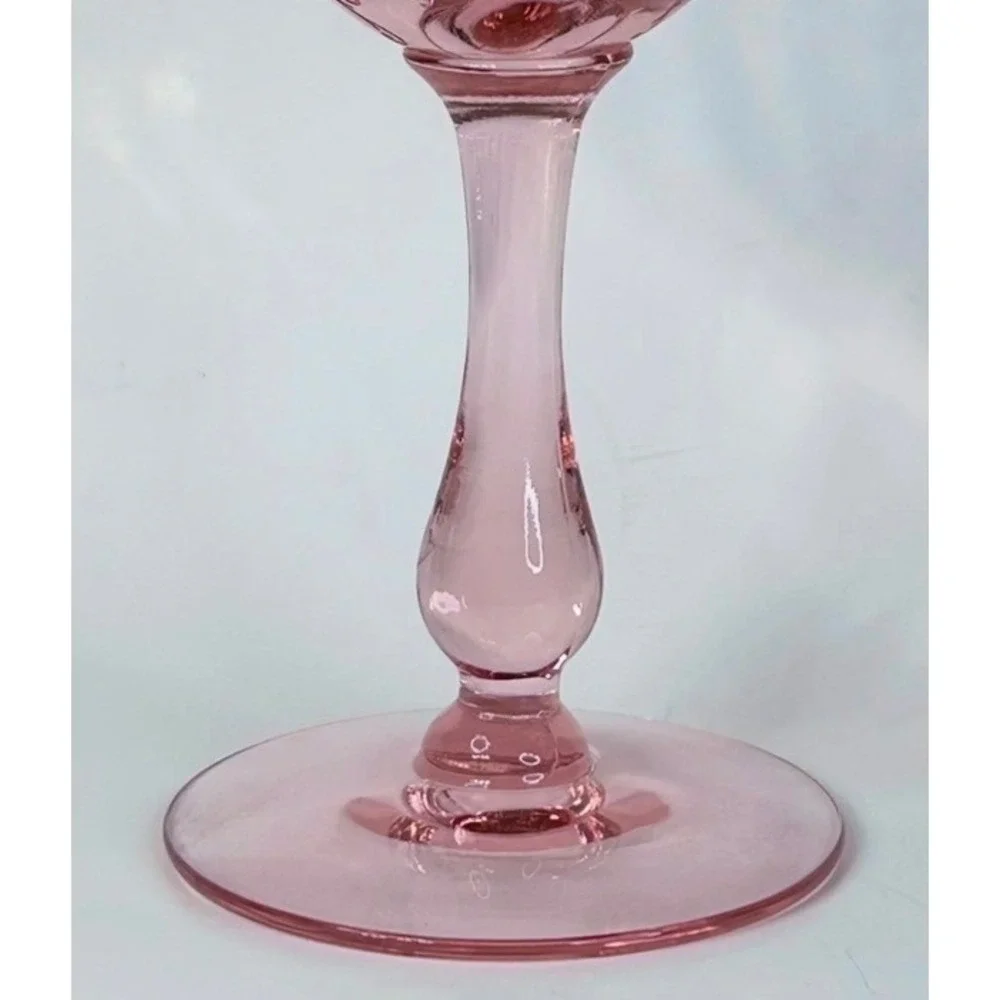 Vintage Pink FRY30 Women in Cameo Etched Champagne/Sherbet 5-1/4